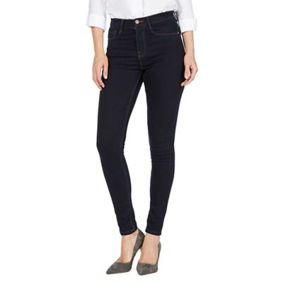 Navy 'Sculpt and Lift' high-waisted skinny jeans